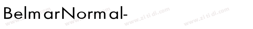 Belmar Normal字体转换